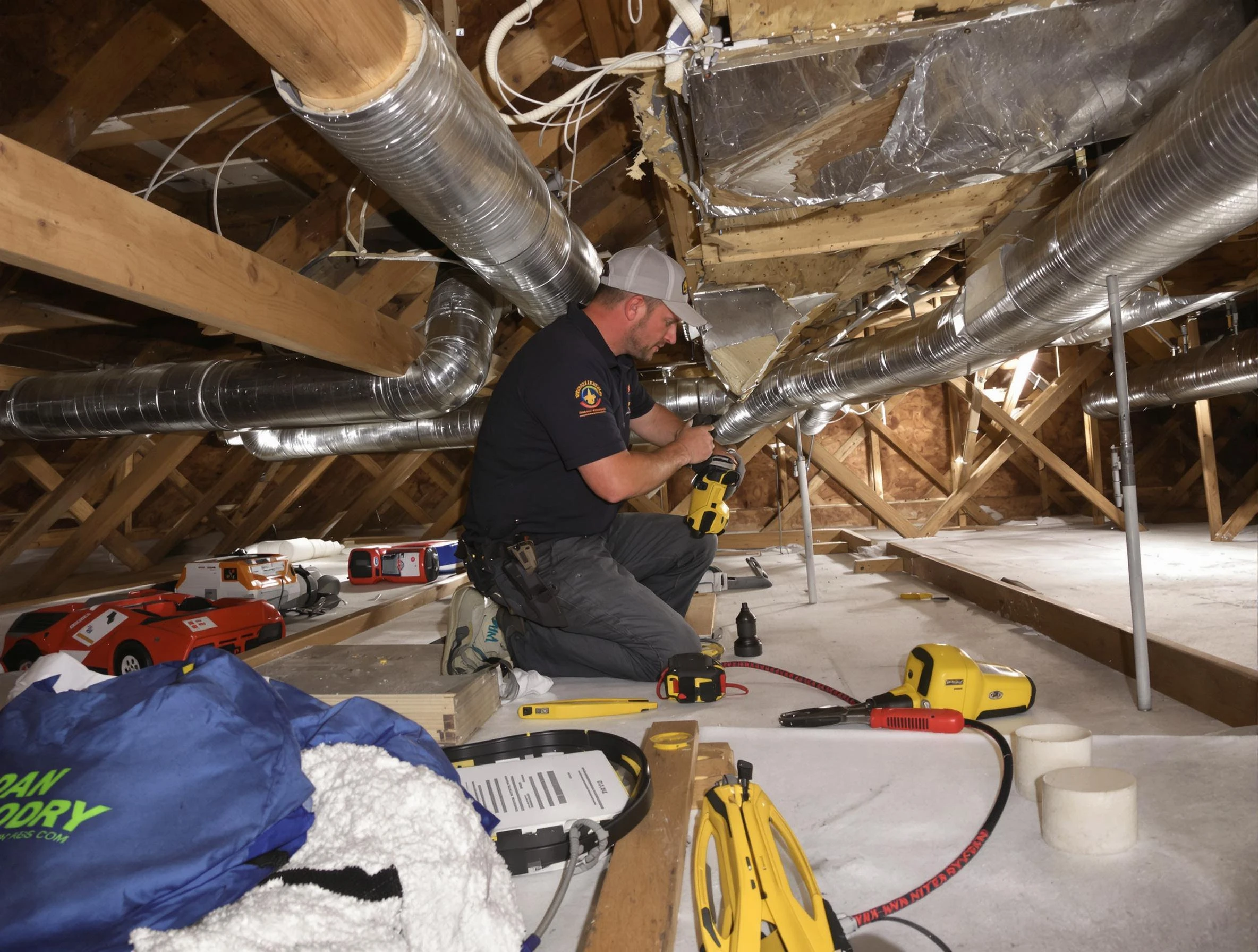 Professional air duct repair by Robinson Air Duct Cleaning in Robinson